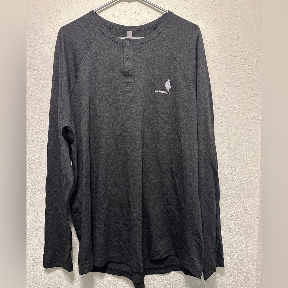 Golden State Warriors Grey Long Sleeve with Buttons